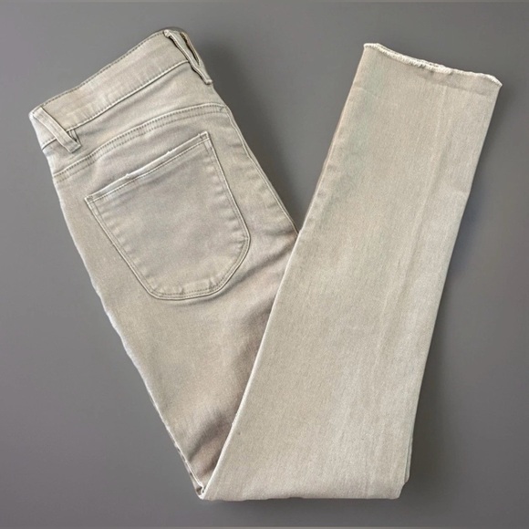 Democracy Denim - Democracy Ab Solution Equality Skinny Pants Taupe Gray Stretch Size 6 29x28